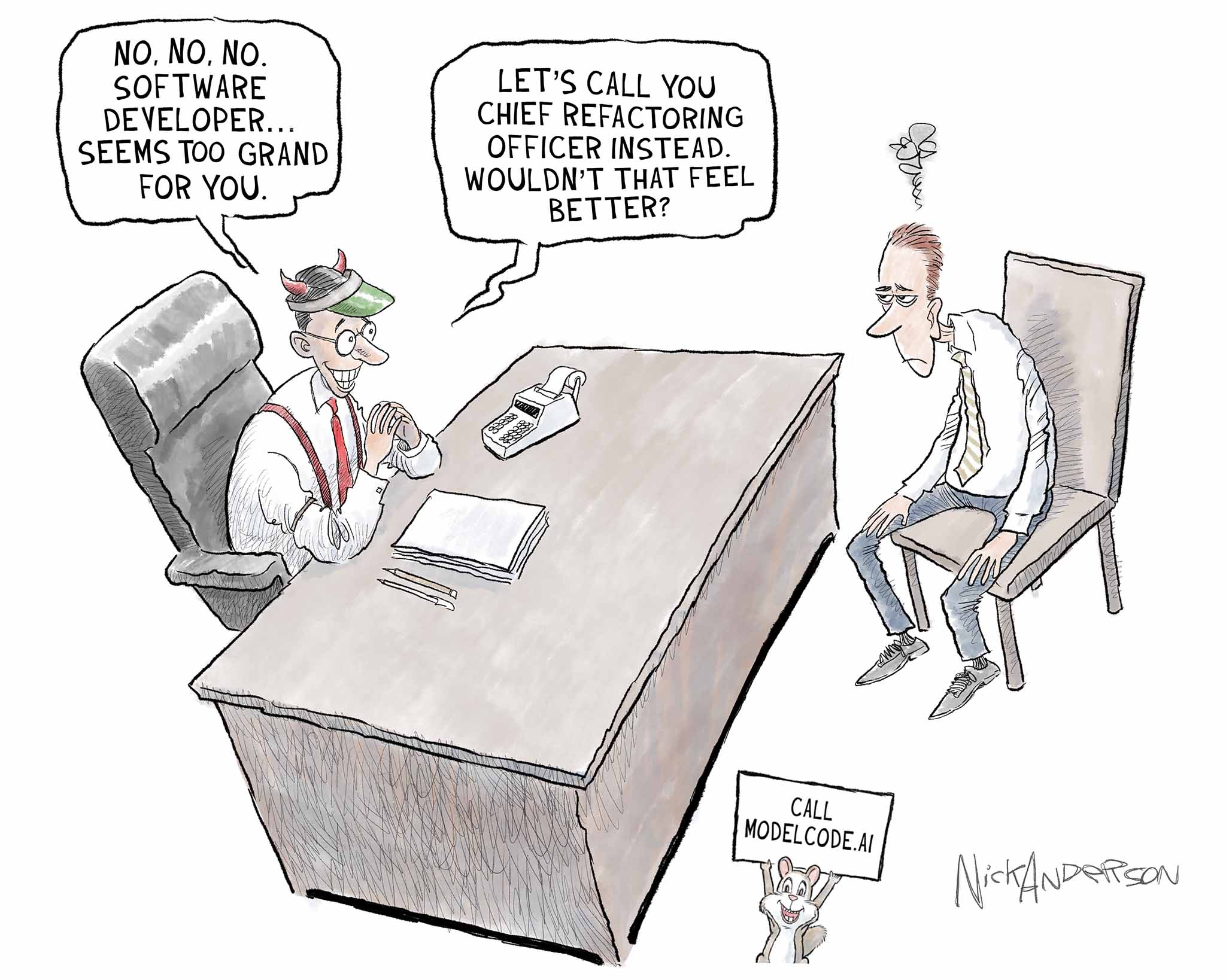 Chief Refactoring Officer Cartoon