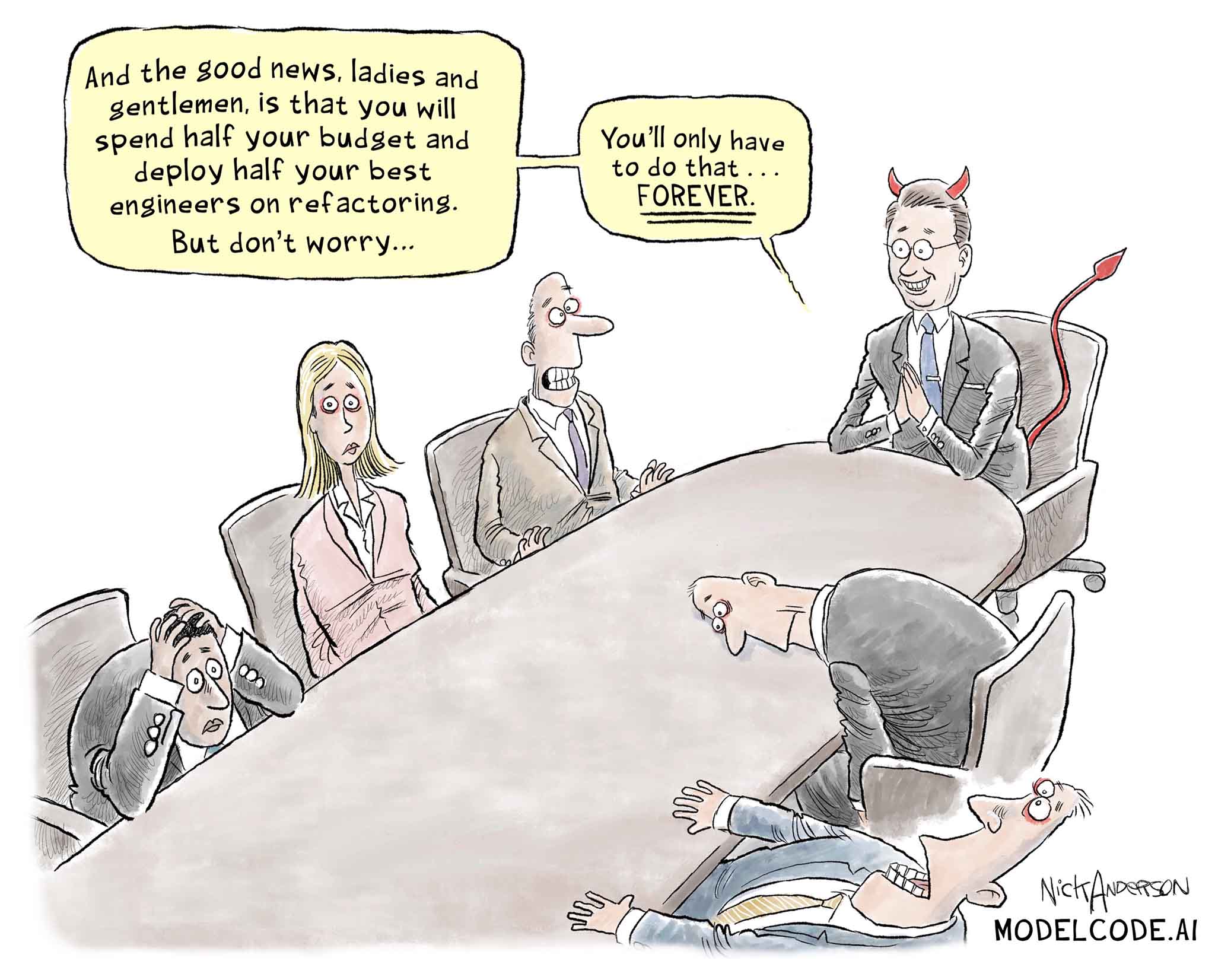 Devil in the Boardroom Cartoon