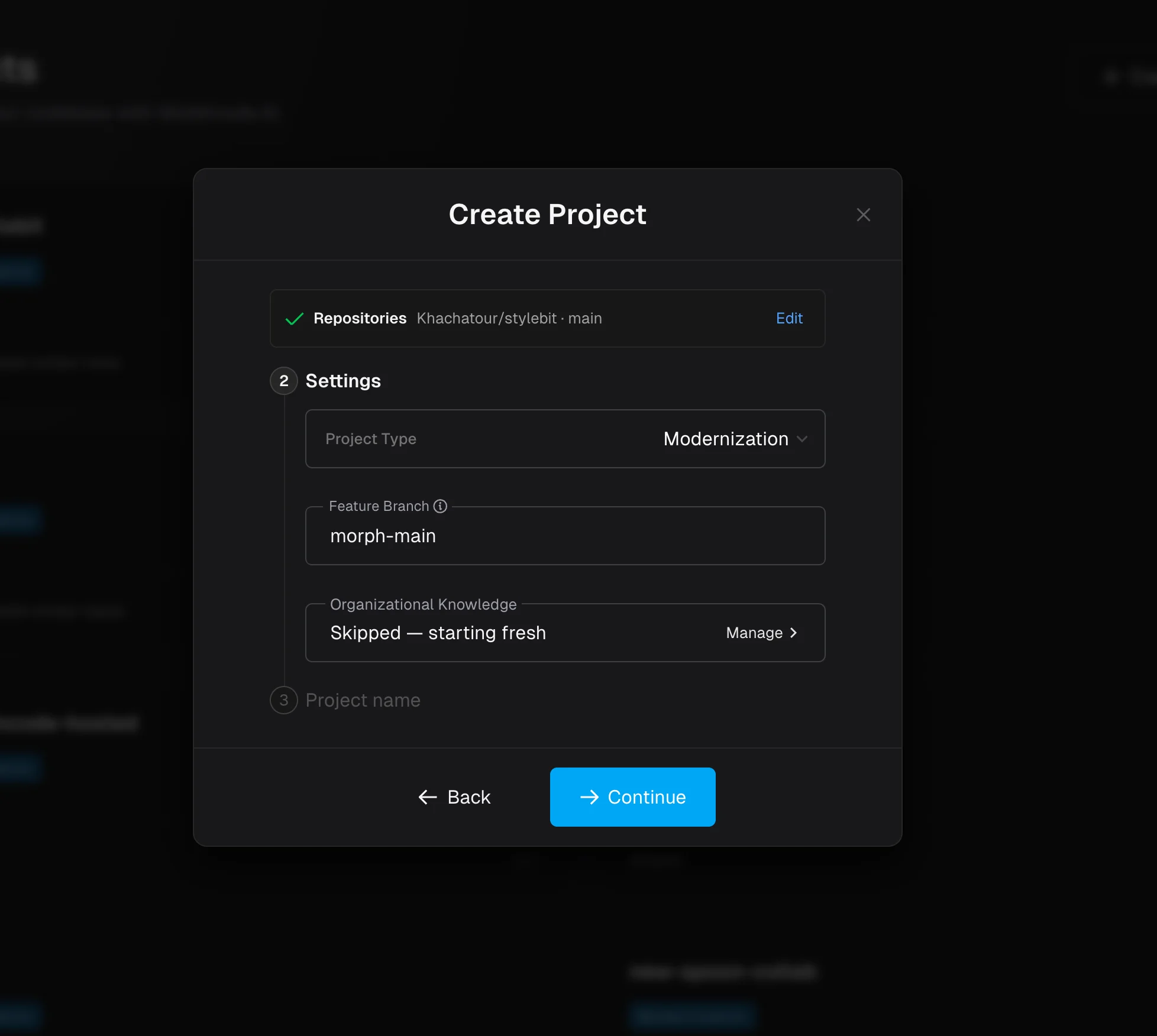 Knowledge create project